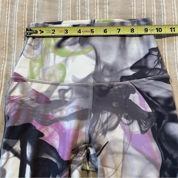 Lululemon Align High Rise Crop Leggings Unicorn Throwback White Multi 2 W6CJWS - Picture 8 of 11
